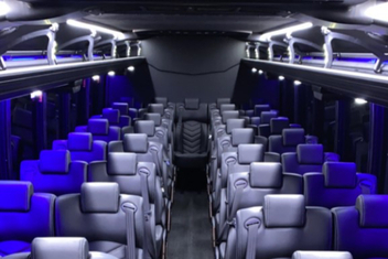 El Cajon Charter Bus Interior