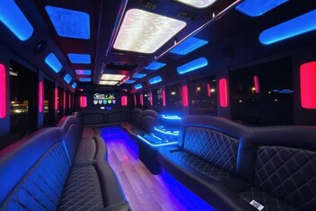El Cajon Limousine Bus Interior