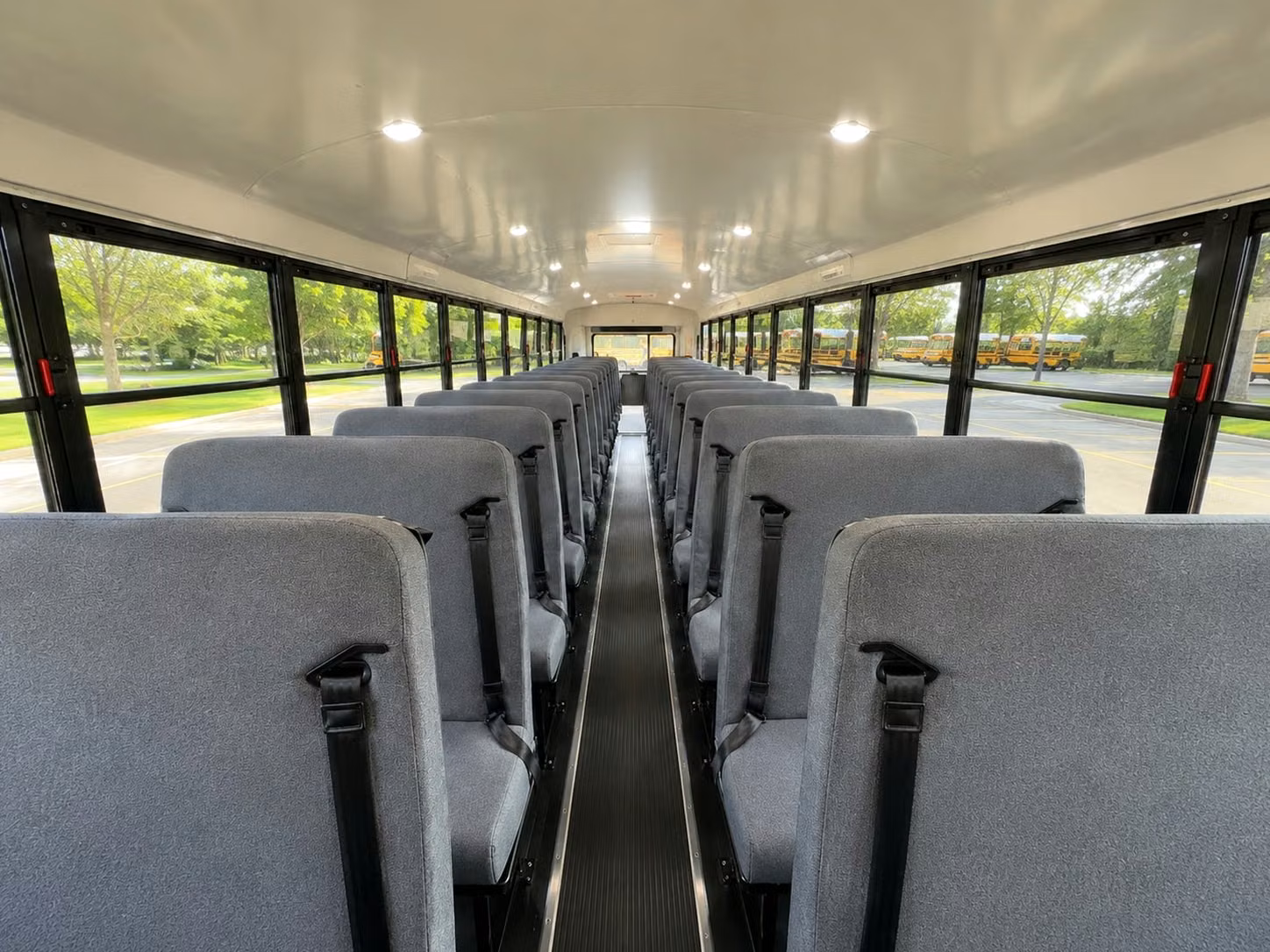 school bus inside